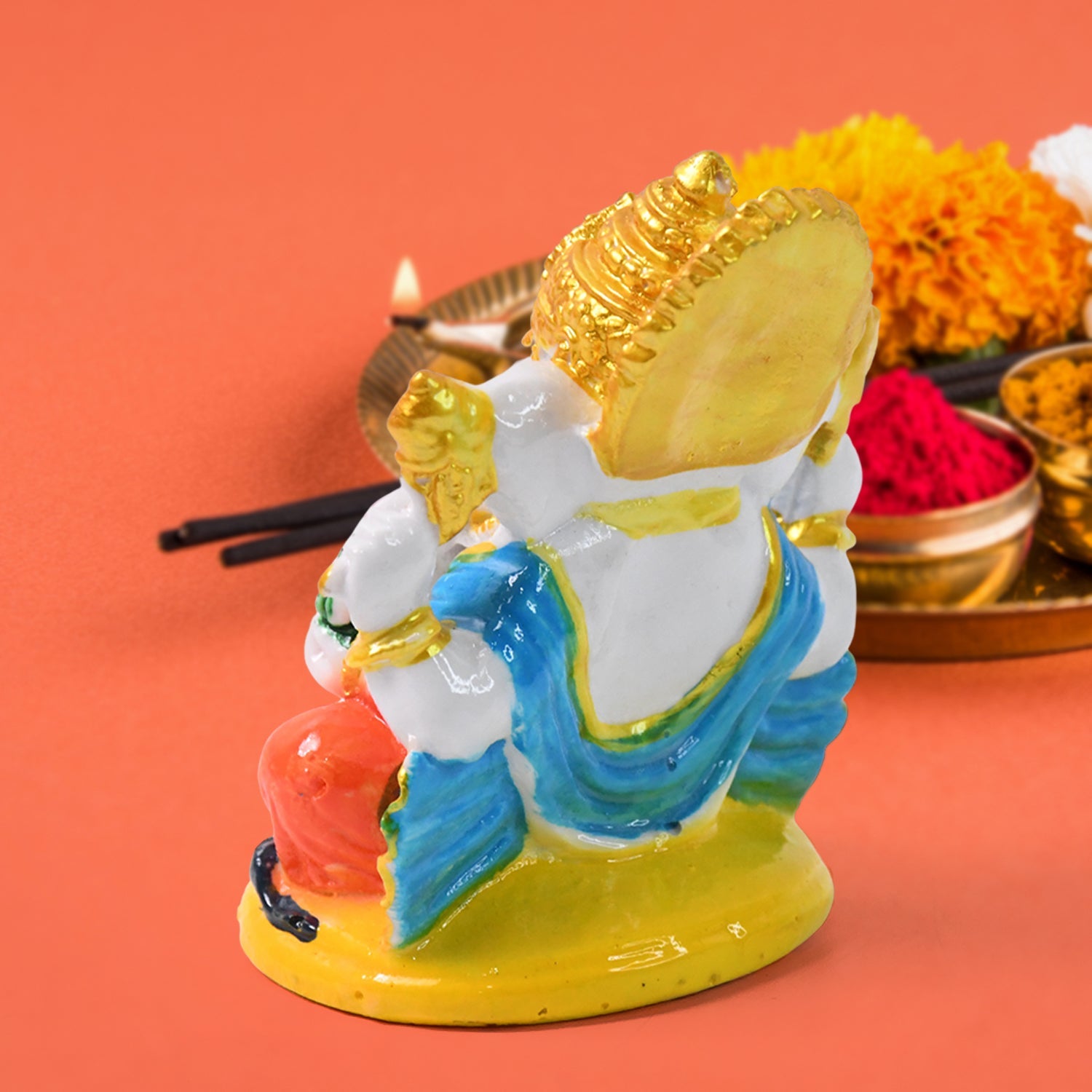 Lord Ganesha Idol / Ganpati Statue / Ganpatii Bappa Showpiece for Gifts (1 Pc) Lord Ganesha Idol / Ganpati Statue / Ganpatii Bappa Showpiece for Gifts (1 Pc)